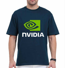 Load image into Gallery viewer, Nvidia Oversized T-Shirt for Men-Petrol Blue-Ektarfa.online
