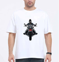 Load image into Gallery viewer, Biker Oversized T-Shirt for Men-White-Ektarfa.online
