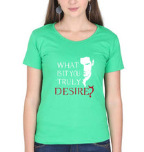 Load image into Gallery viewer, Lucifer T-Shirt for Women-Flag Green-Ektarfa.online
