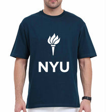 Load image into Gallery viewer, New York University Oversized T-Shirt for Men-Petrol Blue-Ektarfa.online
