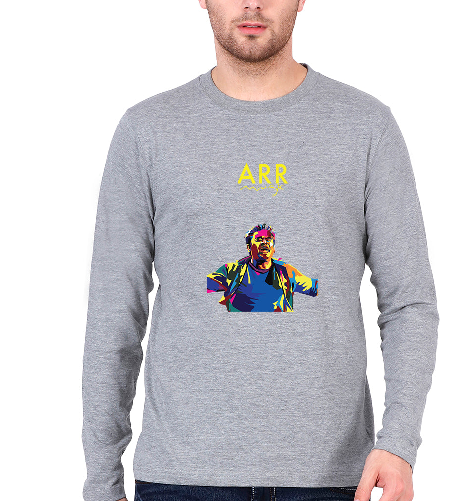 A. R. Rahman Full Sleeves T-Shirt for Men-Grey Melange-Ektarfa.online