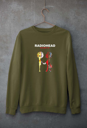 Radiohead Unisex Sweatshirt for Men/Women-Olive Green-Ektarfa.online