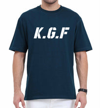 Load image into Gallery viewer, KGF Oversized T-Shirt for Men-Petrol Blue-Ektarfa.online
