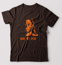 Load image into Gallery viewer, Jai Shree Ram T-Shirt for Men-Coffee brown-Ektarfa.online
