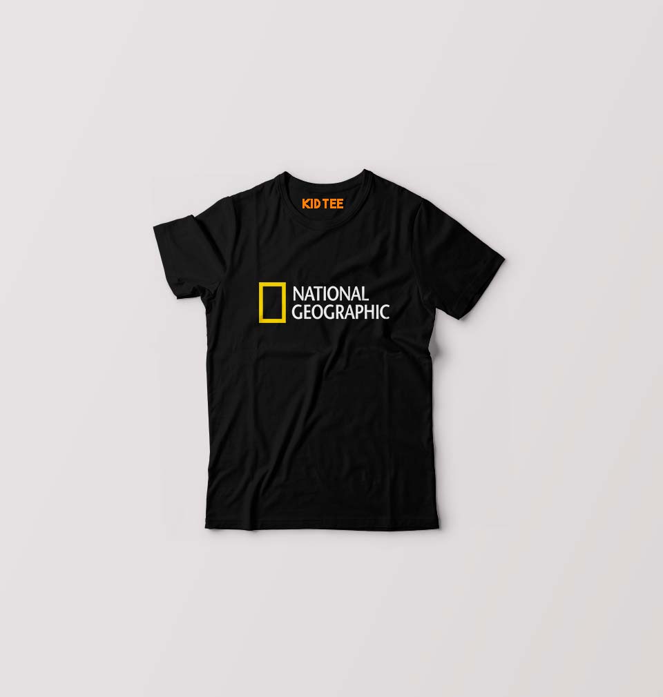 National Geographic Kids T-Shirt for Boy/Girl-Black-Ektarfa.online