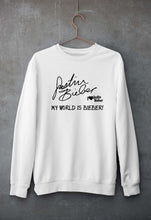 Load image into Gallery viewer, Justin Bieber Unisex Sweatshirt for Men/Women-S(40 Inches)-White-Ektarfa.online
