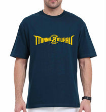 Load image into Gallery viewer, Minnal Murali Oversized T-Shirt for Men-Petrol Blue-Ektarfa.online
