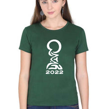 Load image into Gallery viewer, FIFA World Cup Qatar 2022 T-Shirt for Women-Dark Green-Ektarfa.online
