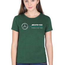 Load image into Gallery viewer, Mercedes AMG Petronas F1 T-Shirt for Women-XS(32 Inches)-Dark Green-Ektarfa.online
