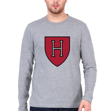Load image into Gallery viewer, Harvard Full Sleeves T-Shirt for Men-Grey Melange-Ektarfa.online
