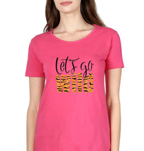 Load image into Gallery viewer, Lets Go Wild T-Shirt for Women-Pink-Ektarfa.online
