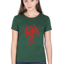 Load image into Gallery viewer, House of the Dragon (GOT) T-Shirt for Women-Dark Green-Ektarfa.online

