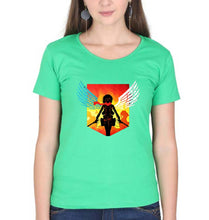 Load image into Gallery viewer, Attack on Titan T-Shirt for Women-flag green-Ektarfa.online
