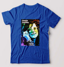 Load image into Gallery viewer, Janis Joplin T-Shirt for Men-Royal Blue-Ektarfa.online
