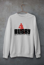 Load image into Gallery viewer, Rugby Unisex Sweatshirt for Men/Women-Grey Melange-Ektarfa.online
