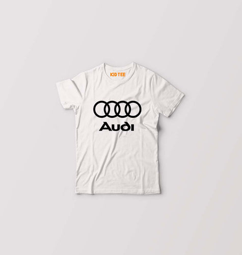 Audi Kids T-Shirt for Boy/Girl-White-Ektarfa.online