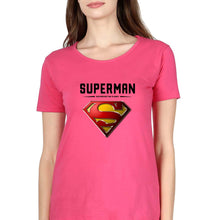 Load image into Gallery viewer, Superman Superhero T-Shirt for Women-Pink-Ektarfa.online
