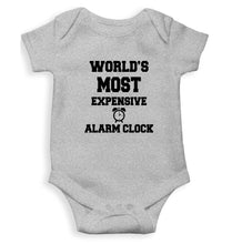 Load image into Gallery viewer, Expensive Alarm Clock Kids Romper For Baby Boy/Girl-0-5 Months(18 Inches)-Grey-Ektarfa.online
