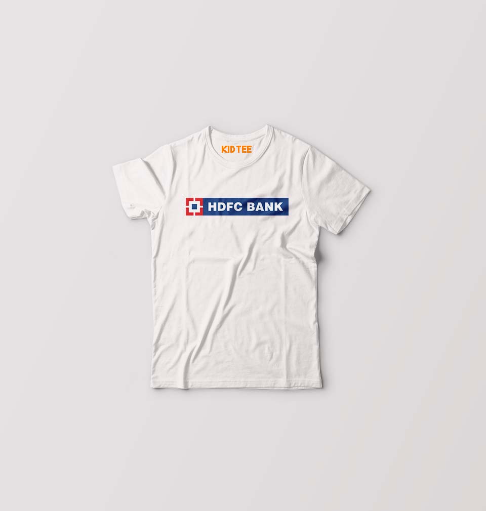 HDFC Bank Kids T-Shirt for Boy/Girl-White-Ektarfa.online