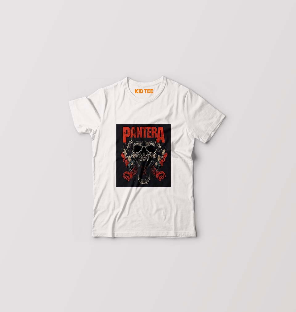Pantera Kids T-Shirt for Boy/Girl-White-Ektarfa.online