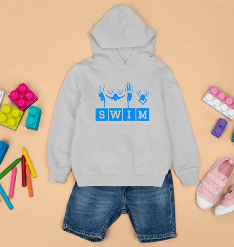 Swim Kids Hoodie for Boy/Girl-GREY-Ektarfa.online