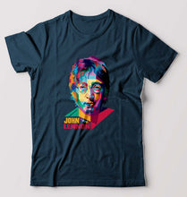 Load image into Gallery viewer, John Lennon T-Shirt for Men-Petrol Blue-Ektarfa.online
