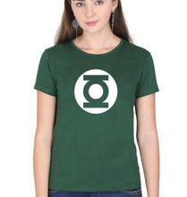 Load image into Gallery viewer, Green Lantern Superhero T-Shirt for Women-Dark green-Ektarfa.online
