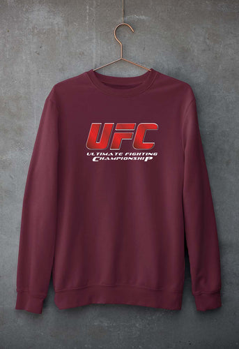 UFC Unisex Sweatshirt for Men/Women-Maroon-Ektarfa.online