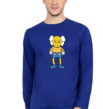 Load image into Gallery viewer, Kaws Full Sleeves T-Shirt for Men-Royal blue-Ektarfa.online
