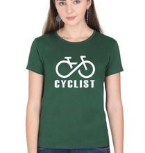 Load image into Gallery viewer, Cyclist T-Shirt for Women-Dark Green-Ektarfa.online
