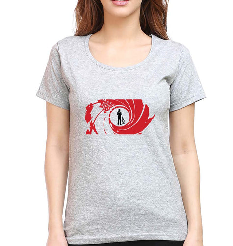 James Bond 007 T-Shirt for Womena-Grey Melange-Ektarfa.online