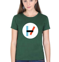 Load image into Gallery viewer, Twenty one pilots T-Shirt for Women-Dark Green-Ektarfa.online

