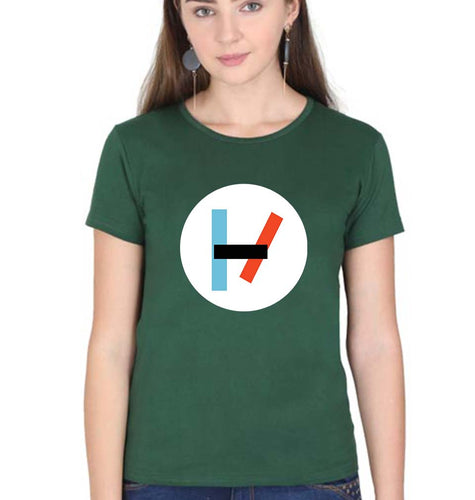 Twenty one pilots T-Shirt for Women-Dark Green-Ektarfa.online