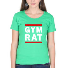 Load image into Gallery viewer, Gym Rat T-Shirt for Women-flag green-Ektarfa.online
