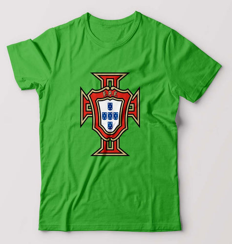 Portugal Football T-Shirt for Men-flag green-Ektarfa.online