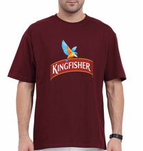 Load image into Gallery viewer, Kingfisher Oversized T-Shirt for Men-Maroon-Ektarfa.online
