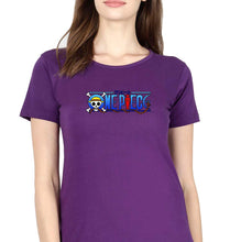 Load image into Gallery viewer, One Piece T-Shirt for Women-Purple-Ektarfa.online
