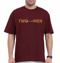 Load image into Gallery viewer, Two and a Half Men Oversized T-Shirt for Men-Maroon-Ektarfa.online
