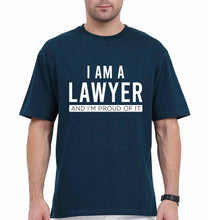 Load image into Gallery viewer, Lawyer Oversized T-Shirt for Men-Petrol Blue-Ektarfa.online
