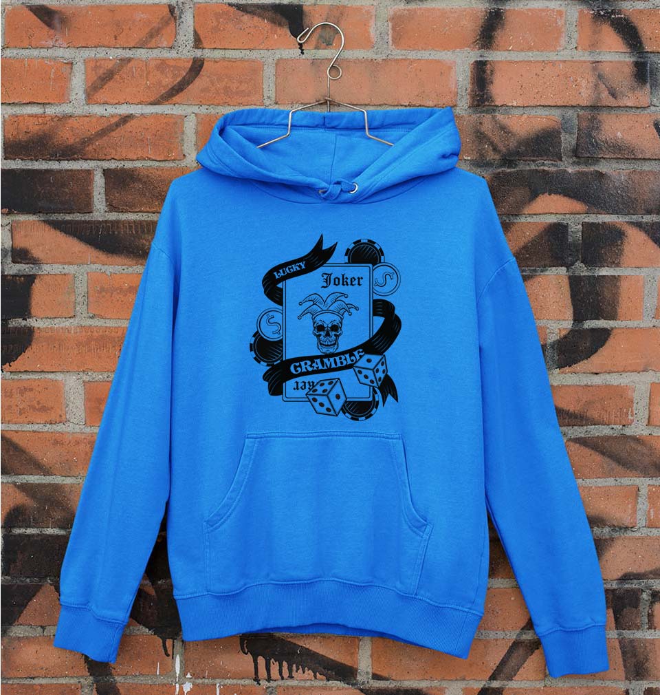Joker Card Poker Unisex Hoodie for Men/Women-Royal Blue-Ektarfa.online