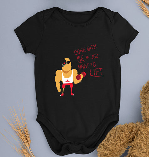 Gym Kids Romper For Baby Boy/Girl-Black-Ektarfa.online