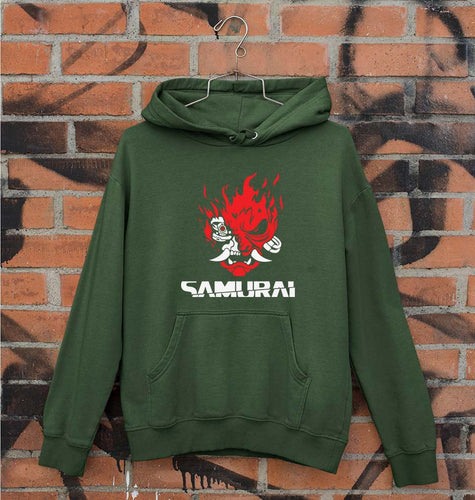 Cyberpunk Samurai Unisex Hoodie for Men/Women-Dark Green-Ektarfa.online