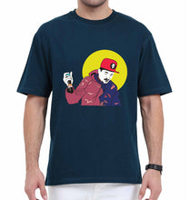 Load image into Gallery viewer, Divine Oversized T-Shirt for Men-Petrol Blue-Ektarfa.online
