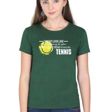 Load image into Gallery viewer, Tennis T-Shirt for Women-Dark Green-Ektarfa.online
