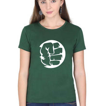 Load image into Gallery viewer, Hulk Superhero T-Shirt for Women-Dark Green-Ektarfa.online
