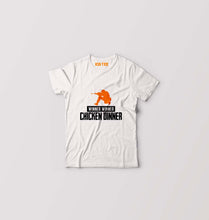 Load image into Gallery viewer, PUBG Winner Winner Chicken Dinner Kids T-Shirt for Boy/Girl-White-Ektarfa.online
