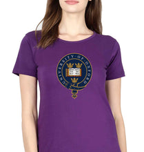 Load image into Gallery viewer, University of Oxford T-Shirt for Women-Purple-Ektarfa.online
