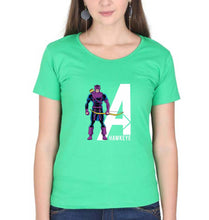 Load image into Gallery viewer, Hawkeye T-Shirt for Women-flag green-Ektarfa.online

