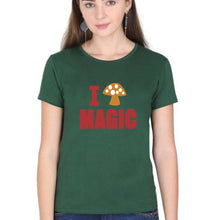 Load image into Gallery viewer, Mushroom T-Shirt for Women-Dark Green-Ektarfa.online
