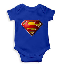 Load image into Gallery viewer, Superman Superhero Kids Romper For Baby Boy/Girl-0-5 Months(18 Inches)-Royal Blue-Ektarfa.online
